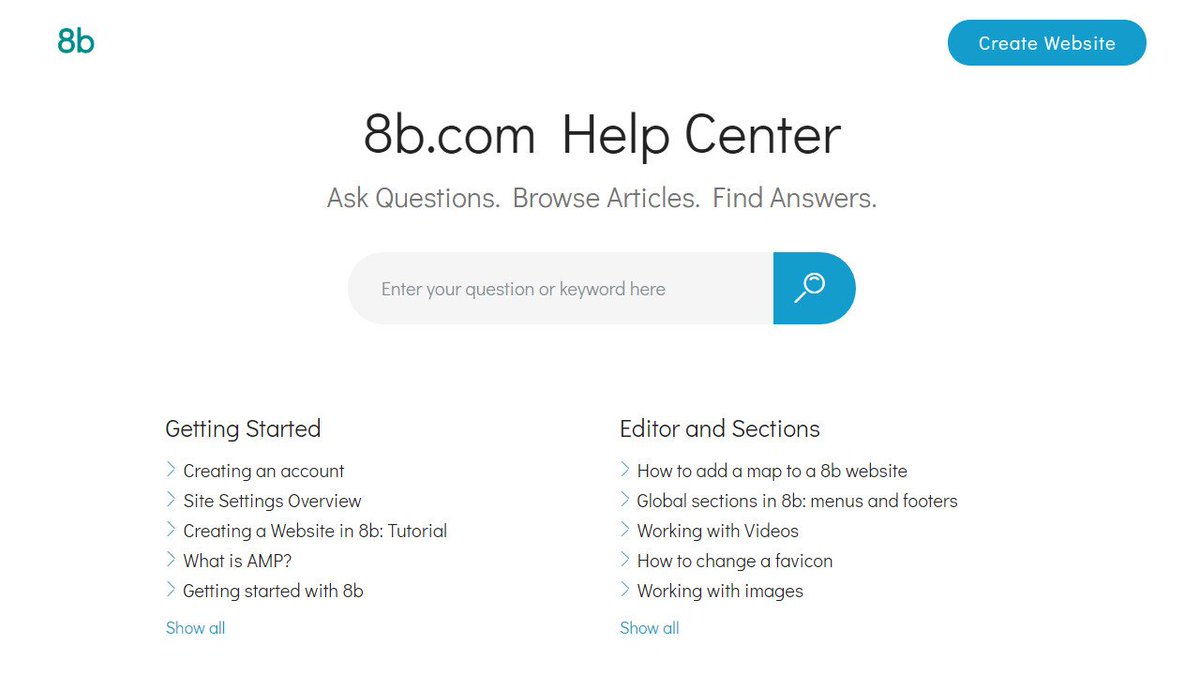 8bsite's tweet image. 8b Simplest Website Builder | Help Center

Visit help.8b.com

If you have a question regarding 8b Website Builder, you can just visit our Help Center and find all the answers. Here you will find FAQ, how-to guides, and much more.