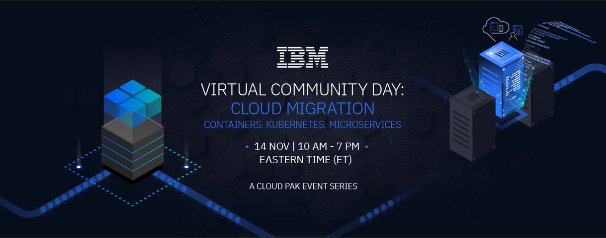 [Curso online] Cómo migrar a la nube usando tecnologias de microservicios, contenedores y K8 14 N

🗓 14 de noviembre 🧠 @IBM_ES 
📝 Inscripciones y más información 👉 cloudmigration.bemyapp.com