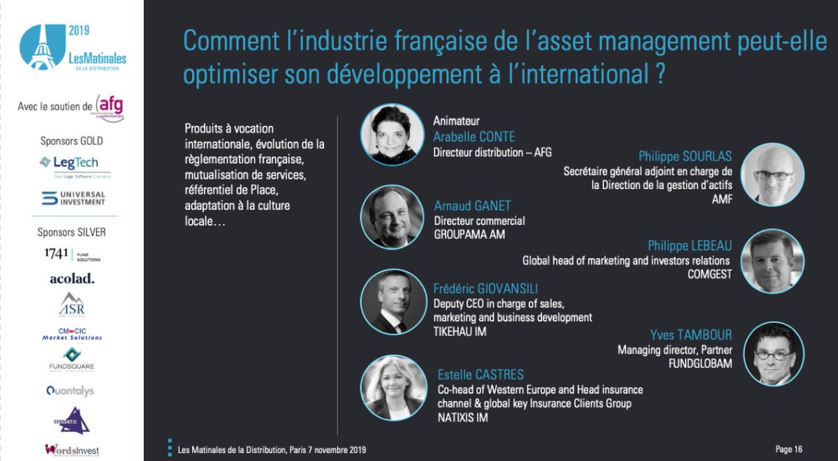📢#RetourSurÉvénement - <a href="/AFG_France/">AFG</a> partenaire des #matinalesdeladistribution organisées par <a href="/FundGlobamEvent/">FundGlobamEvent</a> le 07/11
Intervention d'Arabelle Conte Directrice Distribution <a href="/AFG_France/">AFG</a> "Comment l'industrie de l'#assetmanagement peut optimiser son développement à l'international?"
