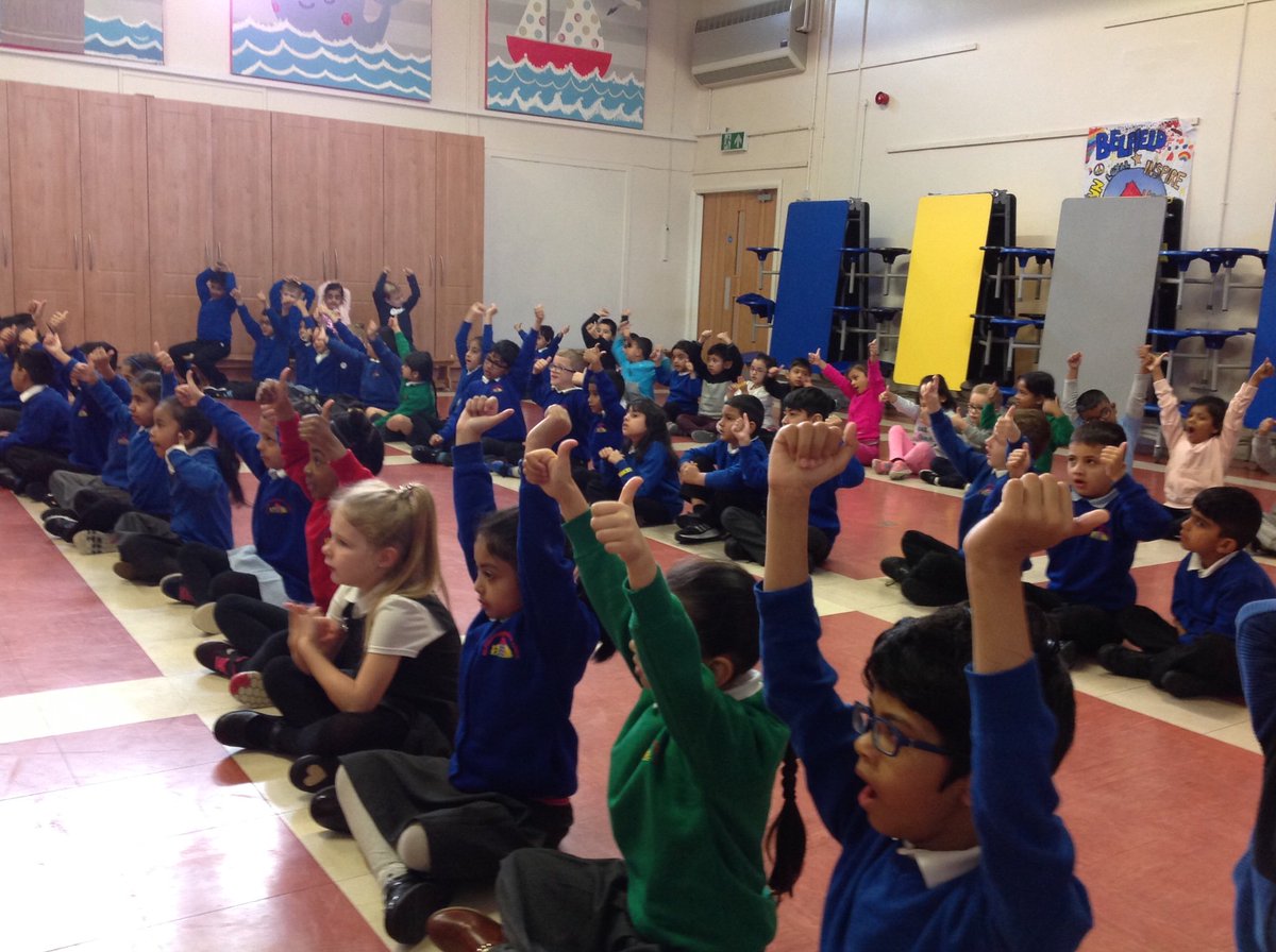 BelfieldPrimary's tweet photo. Great assembly from #NSPCC today talking to our children about #SpeakOutStaySafe. Year 5&6 took part in some workshops too. #safeandaware https://t.co/TiKlk6F8Sq