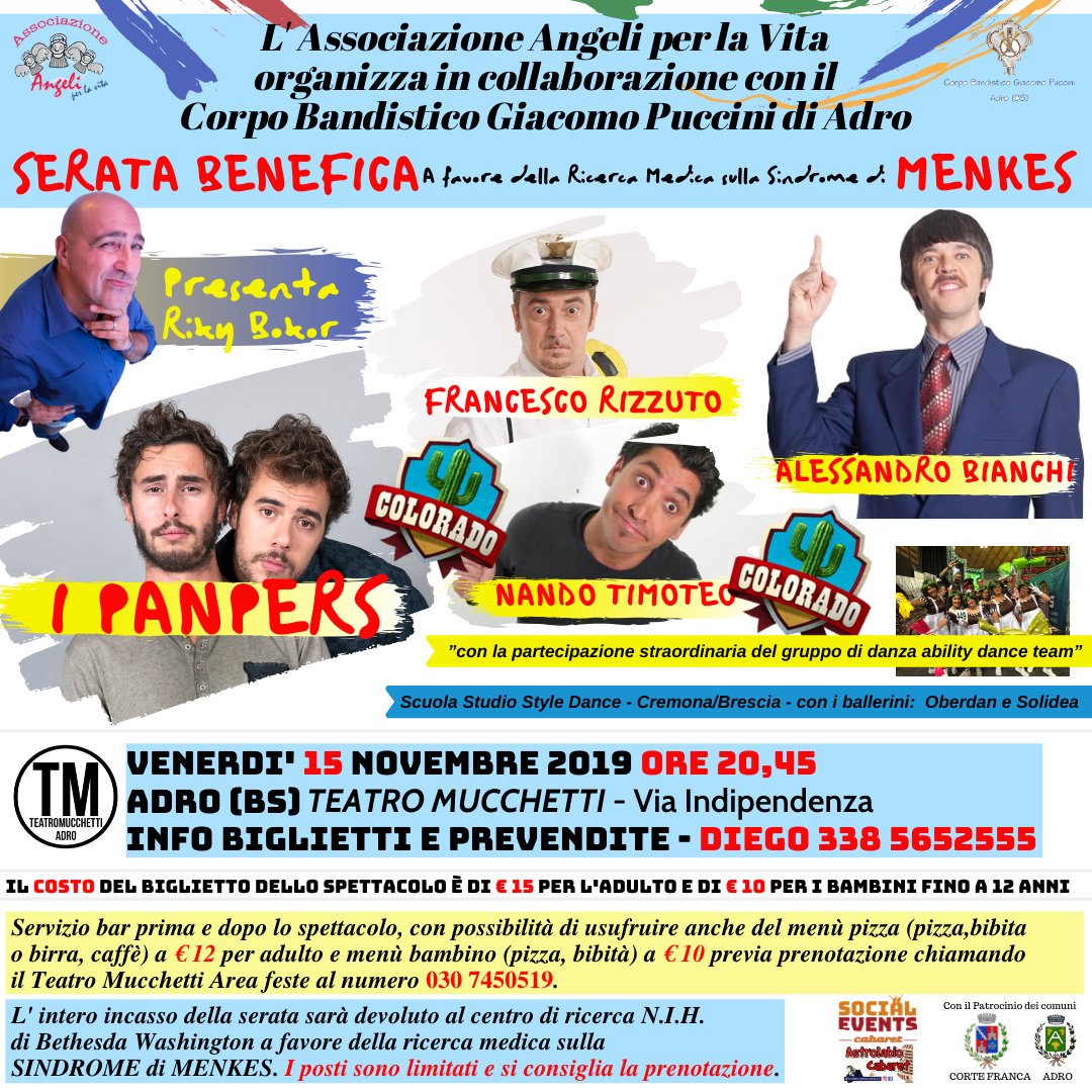 events_like's tweet photo. Direzione artistica Astrolabio Cabaret e Social Events
Vi aspettiamo venerdì 15 per la decima edizione di un evento per noi molto speciale perché da dieci anni vediamo gli amici di Angeli per la vita crescere senza mai mollare un millimetro. https://t.co/rV0MYmpxQu