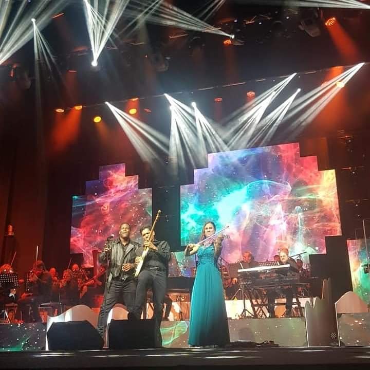 Rogerwright1's tweet image. This was fun performing at the Proscenium festival in Assisi Italy 🇮🇹 with a 35 piece symphonic orchestra a first for me loved it 💕