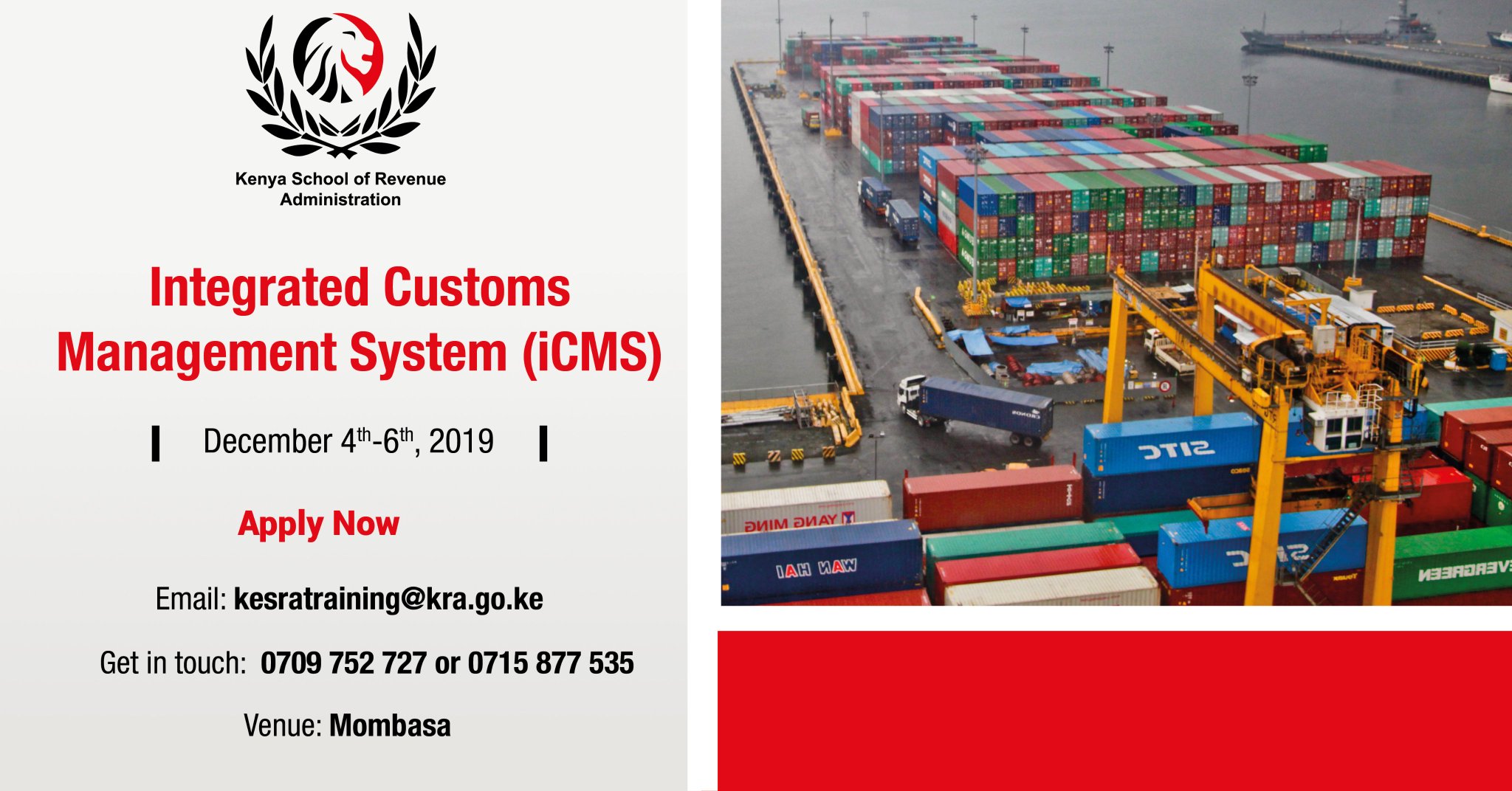 Kenya School of Revenue Administration on Twitter "Integrated Customs