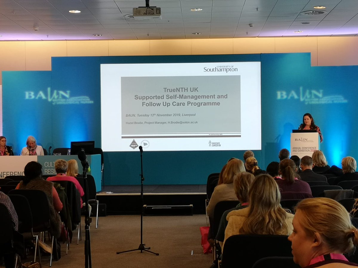 Great session at #BAUN19 led by Hazel Brodie talking about TrueNth Supported Self-Management. #prostatecancer #supportedselfmanagement #personalisedcare