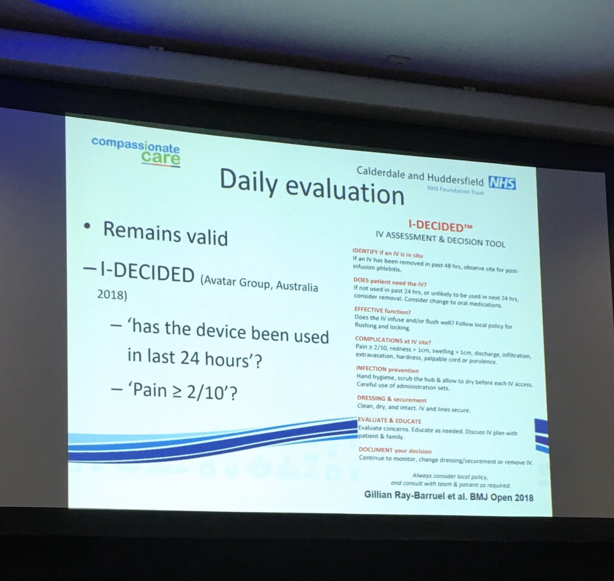 HallamCarole's tweet photo. @timjacks9 makes reference to #Idecided @graybarruel to be included in updated #VHPUK Framework evaluation section #IPSIV19 https://t.co/E8UyMOeCvk