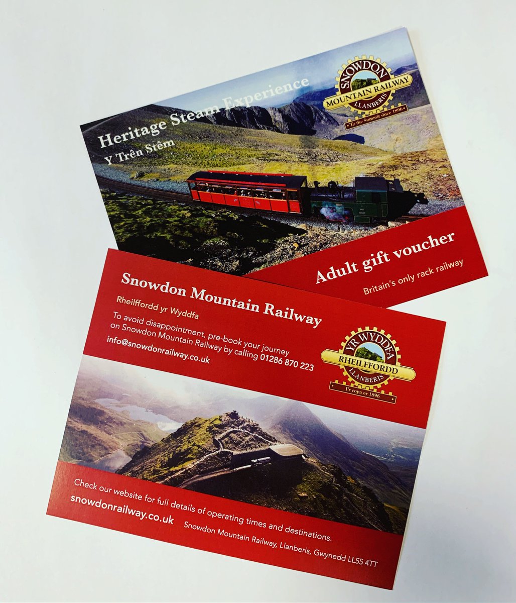 The perfect Christmas gift🎁

#Snowdon Mountain #Railway gift vouchers are available for adults &amp; children for our #Heritage Steam Experience &amp; Traditional Diesel Service.

Call 01286 870 223 (Mon-Fri 8:30am-4pm) before the 13th December for delivery in time for #Christmas!