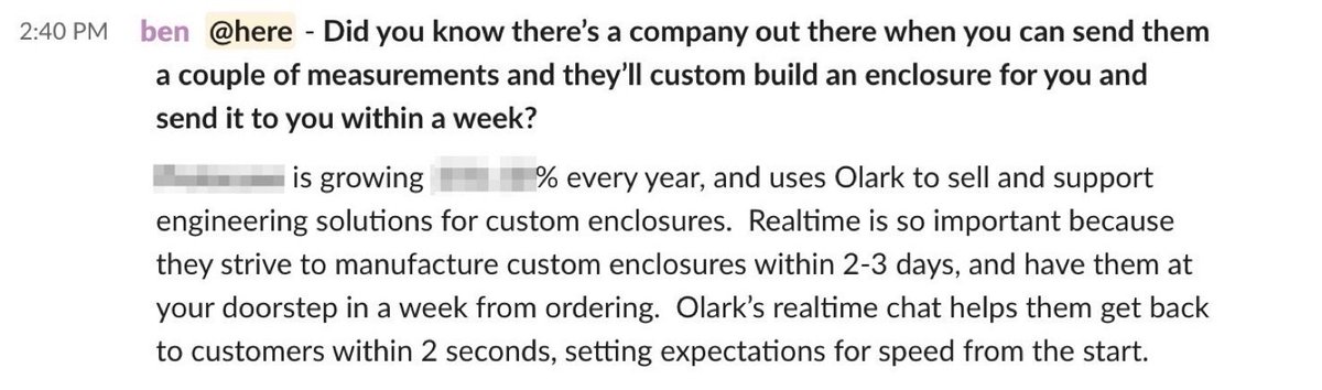 jaminben's tweet image. Businesses exist to serve their customers.  Why I spent the last quarter improving my ability to have real conversations with @olark's customers: medium.com/@Olark/why-you…

Inspired in part by @alexmturnbull and @brettkopf 
#ceo #customerdevelopment #Leadership #Zoom #slack