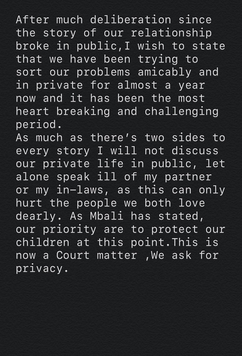 RealBlackCoffee's tweet image. A Statement.