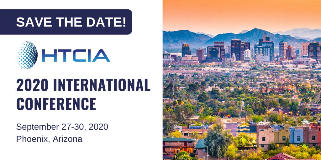 HTCIA's tweet photo. Save the date for our 2020 International Conference! Join us at the Renaissance Phoenix Downtown Hotel September 27-30, 2020 in Phoenix Arizona. Learn more here: https://t.co/qMpGqZQ8xi #HTCIA2020 #cybersecurity #DFIR #infosec https://t.co/GoyzOhSy3G