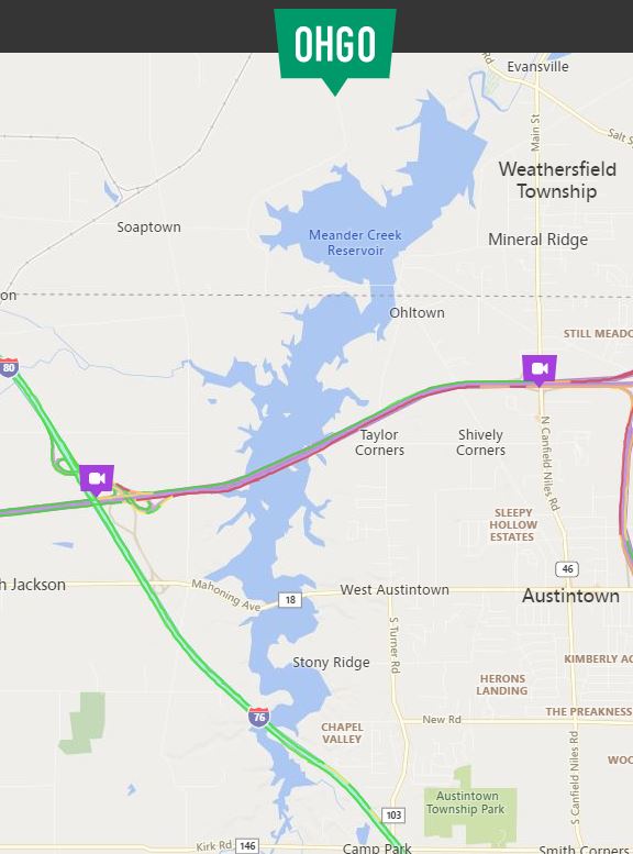 TRAVEL ALERT: #OHTPK Exit-218 Eastbound entrance ramp to I-80 Eastbound/Youngstown is closed due to a traffic crash. ODOT_Akron advised motorists to take an alternate route, long delays expected.