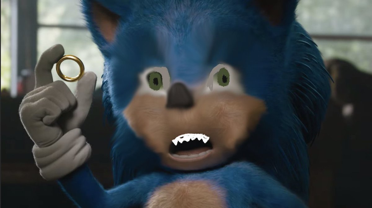 kudos to the sonic team for their effort on getting the little blue guy right... still not perfect. should look more like this