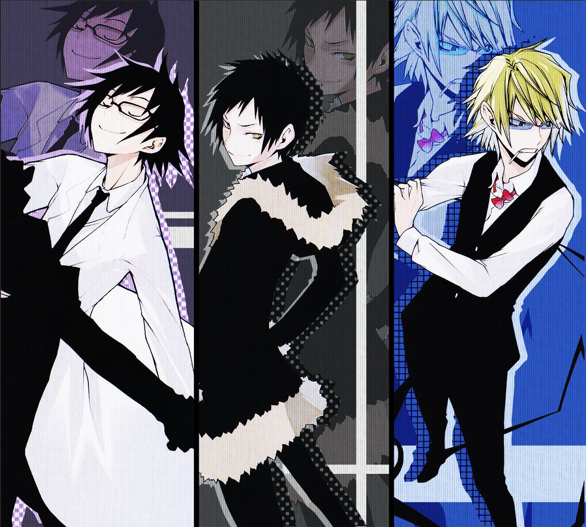 Edited From An Official Bookmark Set I Own My Edit Please Don T Repost デュラララ Durarara 岸谷新羅 折原臨也 平和島静雄