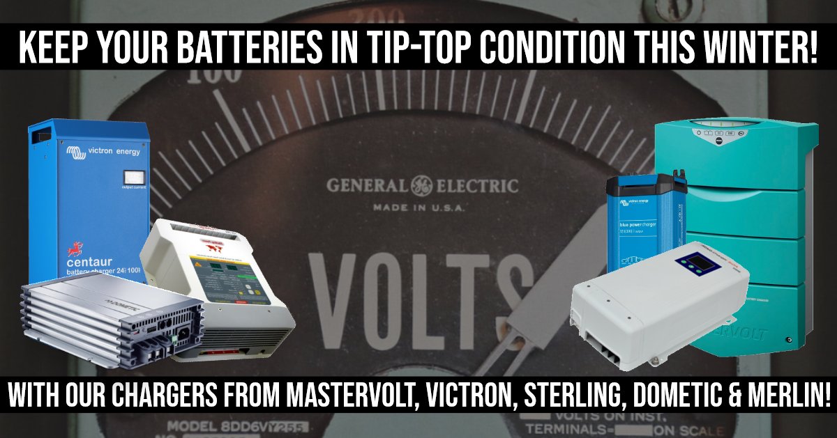 CactusNav's tweet image. Keep your batteries in TIP-TOP condition this winter with our chargers from: @Mastervolt1, @Victron_Energy, @Sterling_Power1, @dometic &amp;amp; Merlin Equipment! 😎
bit.ly/33E7Uow
#cactusnav  #mastervolt #dometic #victronenergy #sterlingpower #battery #charger