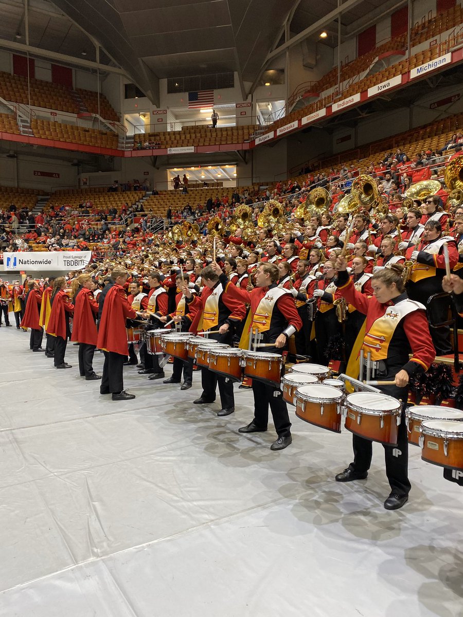 UM_Drumline's tweet photo. We had a fantastic time traveling to Ohio State this past weekend! Thank you @OhioSt_Drumline for your kindness and for a fun exchange of beats! It was a pleasure to meet @TBDBITL and we hope to see you all again soon. #CleanBeats #TerpsDrums #BigTenDrumlines 🥁 https://t.co/8fuFDUghdQ