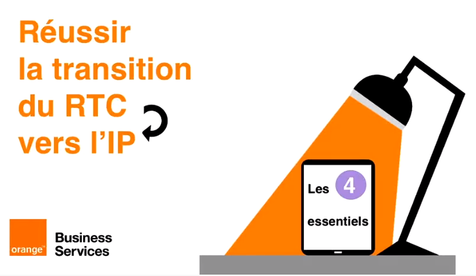 orangebusiness's tweet photo. [Replay] 30 min pour tout savoir sur la transition du #RTC vers le tout IP. 
Découvrez les essentiels à retenir pour une transformation réussie : les dates clés, les solutions de remplacement et les usages.
➡️ https://t.co/Ed1kg8YxRs #VOIP #Connectivité https://t.co/P1MTnRe5UV