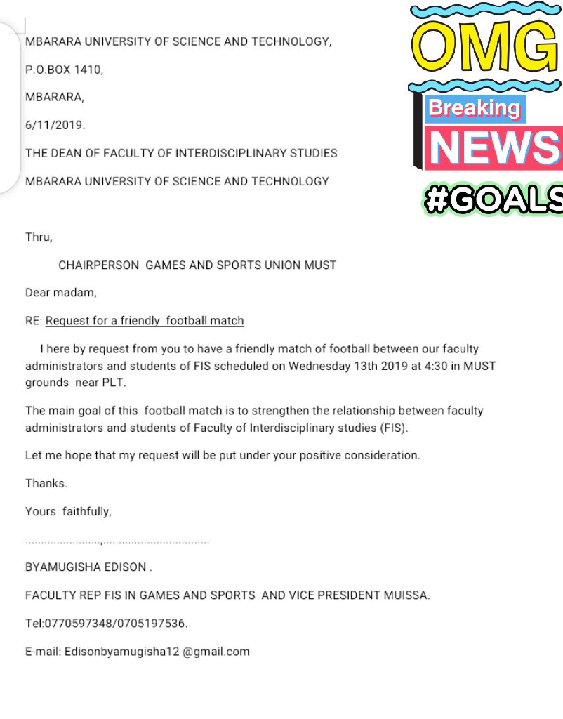 MUISSA_MUST's tweet photo. #FIS Staff Vs Students tomorrow 13the/Oct/2019 don't miss guys at MUST pitch come one come all https://t.co/38ZwX6sQkK