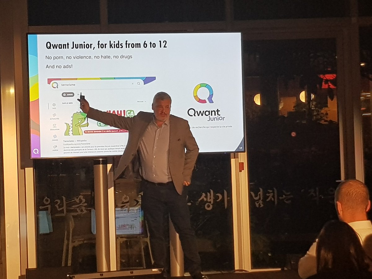 SocieteGenerale's tweet image. #Techweek2019 The search engine @QwantCom is kid friendly. Parents can adjust the settings. #thefutureisyou