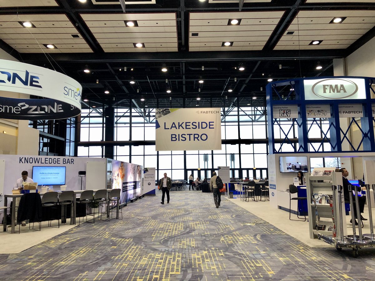 BistroBen's tweet photo. Stop by the Bistro today during #FABTECH19! We are located in the Lakeside Center AND S100! Full course meal ✔️ place to sit ✔️ convenience ✔️ @FabtechExpo https://t.co/pjkX9d87fN