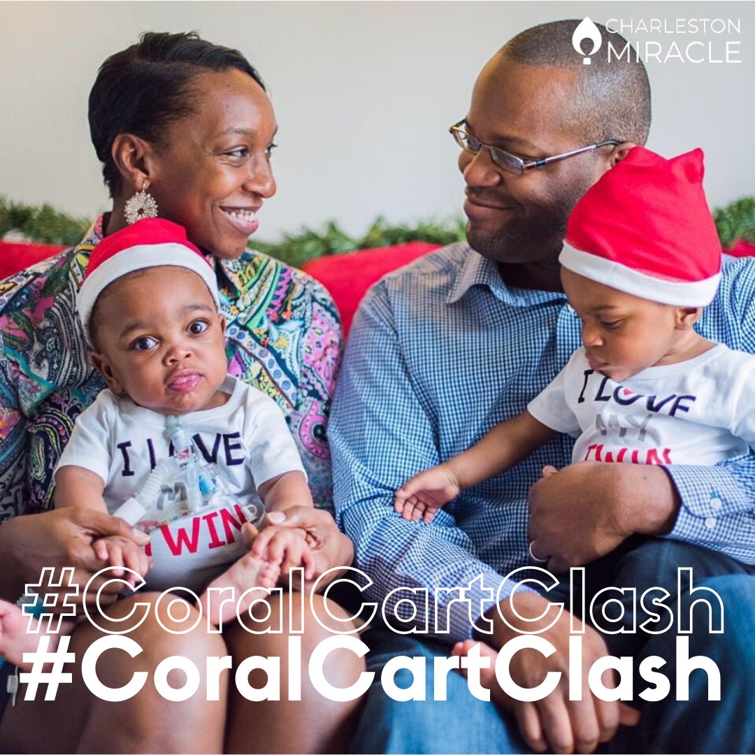 CmatCofC's tweet photo. Today Charleston Miracle has committed to raising $18,000 for families like the Jacksons that benefit from the resources offered to them within these CORAL carts during their extended stay in the hospital. To join the movement or to learn more, click on the link in our bio! 🥰🌟 https://t.co/01B0i623jD