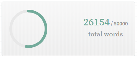 Reached the halfway mark for #NaNoWriMo today after struggling with my book for the last few days! Here's hoping that the momentum I finally gained back sticks around for at least a while!