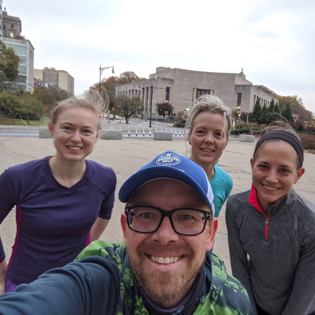 All sweat and smiles on a brisk November morning in Brooklyn. The fountain may be shut down for the winter, but The Rise is not. 52 weeks a year, no matter the weather.