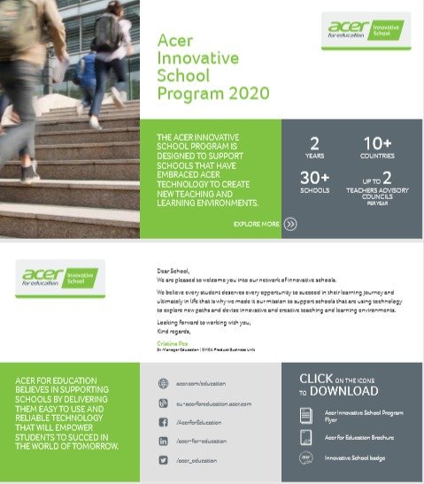 Arulaoficial's tweet photo. Un año más, nombran al Colegio Árula, Acer Innovative School Program 2020. Sin duda, una gran noticia. @AcerEducation #innovacion #colegioarula #colegio https://t.co/nmHQmLB8qj