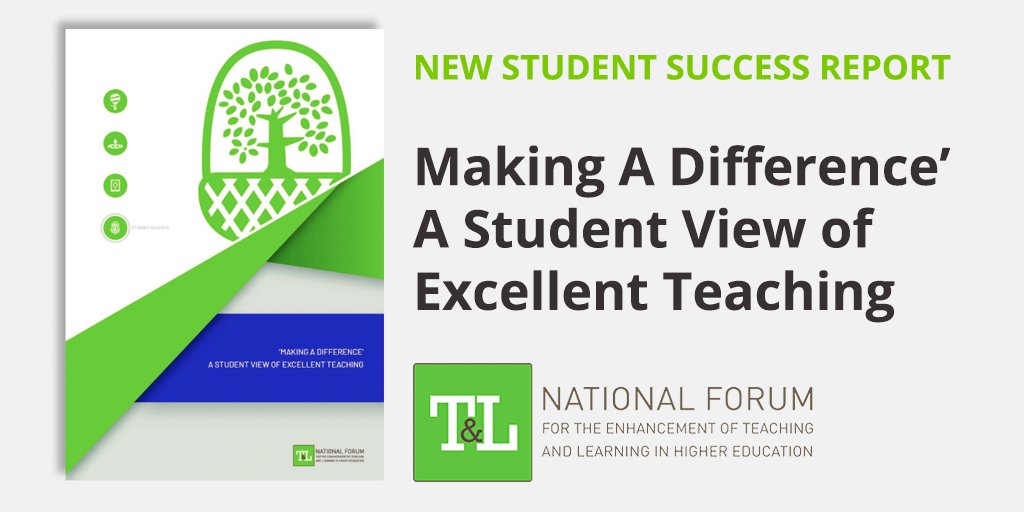 Did you know? This new report features the perspectives of close to 4000 students in Irish HE regarding the characteristics, behaviours and skills associated with exceptional teachers. #NFStudentSuccess #heie
📥 Download it here: teachingandlearning.ie/publication/ma…