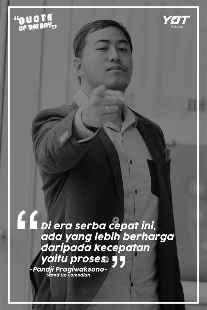 Bagi orang lain hasil adalah sebuah pencapaian,tapi bagi diri sendiri proses menuju hasil adalah sebuah pembelajaran yang tak ternilai.
#youngontop #menyatukanindonesia #yotmalang #ex7raordinary