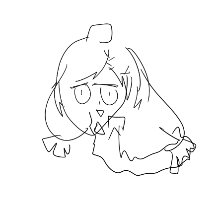以前、目を閉じてキャラクターを描いた結果を見つけた。 