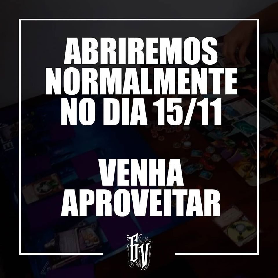 GameVaultBr's tweet photo. Vem curtir o feriadão com a gente!
Estaremos abertos das 10h às 22h!
#VemPraVault #GameVaultBr https://t.co/0ZogzquPuB