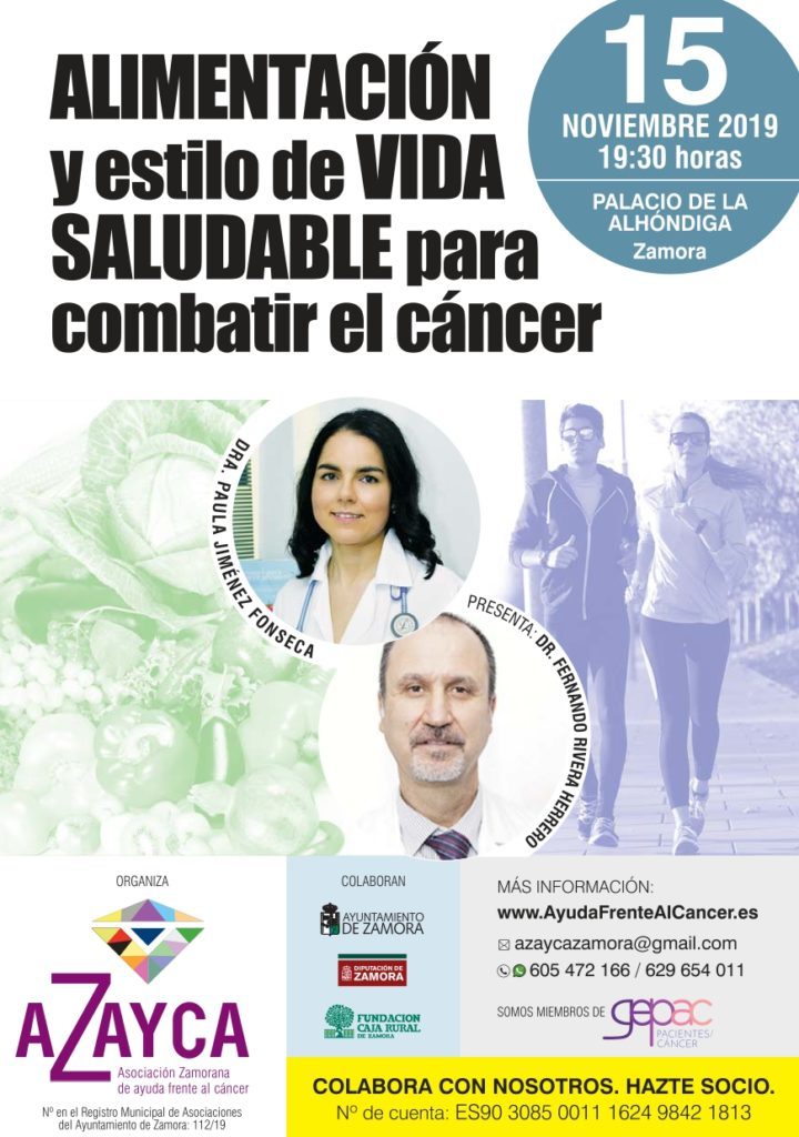 comidaycancer's tweet photo. Charla de la doctora Fonseca en Zamora el 15 de noviembre https://t.co/FzbniKme1N https://t.co/guZ15L7qMT