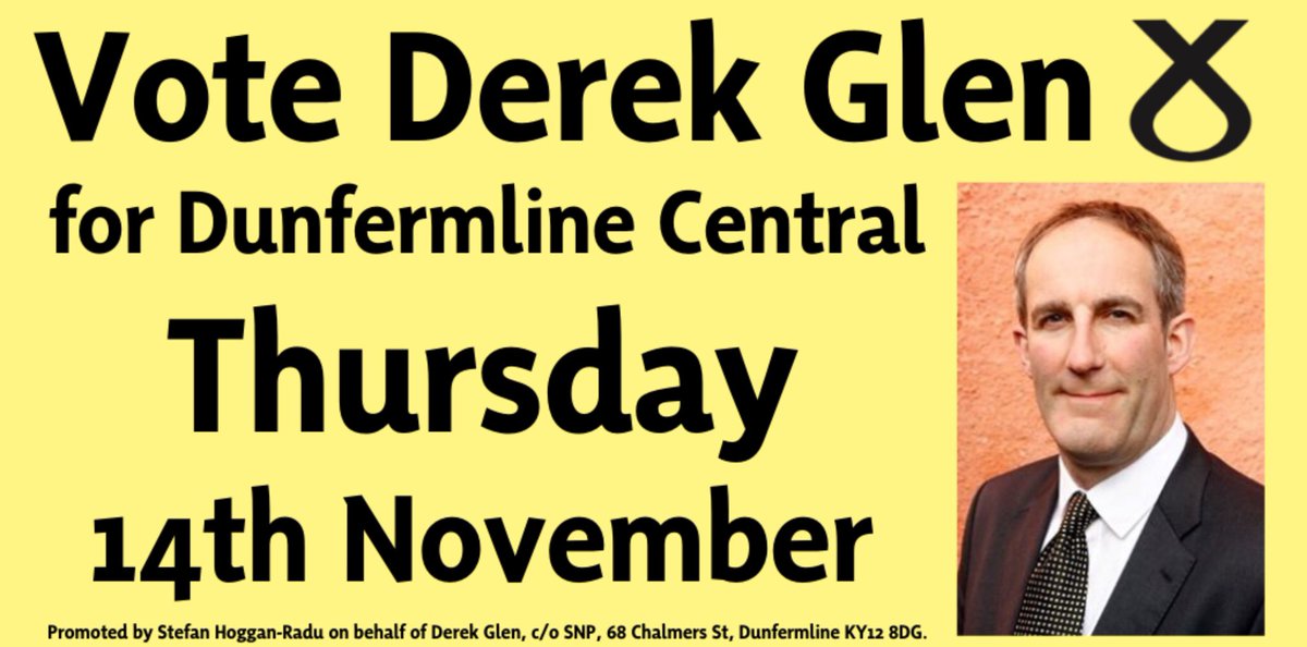 SnpDunfermline's tweet photo. The countdown is on #SupportDerek #ByElection #DunfermlineCentral @theSNP https://t.co/iMzlGCaGdJ