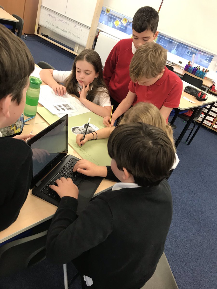 MissCleary4's tweet photo. P6 pupils from Rm11 &amp; 12 were using their teamwork, skimming and scanning skills to have expert understanding of one well known STEAM icon within the Space Industry #STEAM #NASA https://t.co/4ABz7qK38I