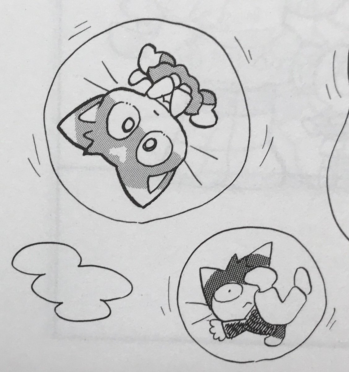 前に描いた「こはるちゃん」の漫画よみかえしてるけど、イラストではあまり描かない表情もあって可愛い。 