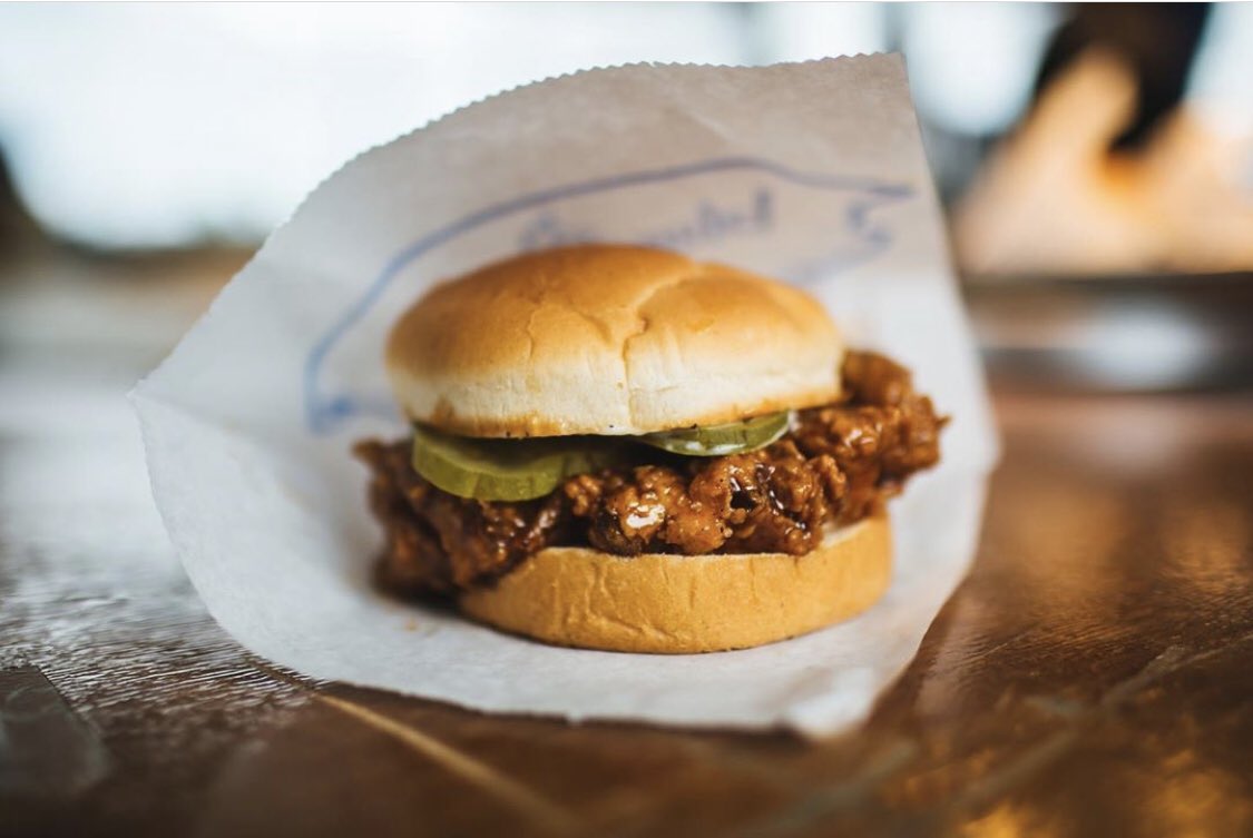 BlueOakBBQ's tweet image. Spicy Chicken Tuesday! RT and LIKE this post for a chance at two free spicy chicken sandwiches !