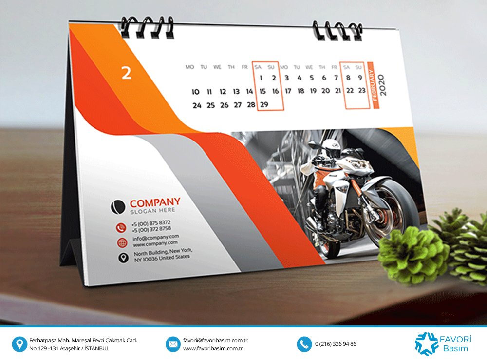 Çok şık ve modern görünümleriyle oldukça dikkat çeken masa takvimleri, yıl boyunca masaların üzerinde belki de en çok kullanılan baskılı ürünlerden biridir. 
favoribasim.com.tr 
#takvim
#promosyon
#bloknotbasımı 
#dergibasımı