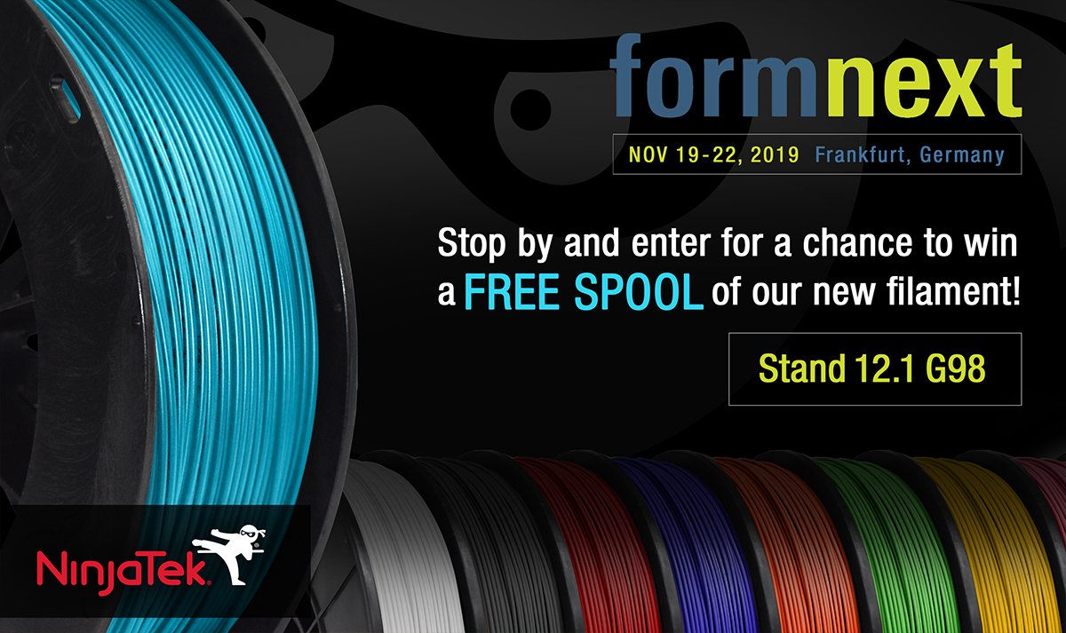 NinjaTek will be at Formnext (November 19-22) in Frankfurt, Germany!