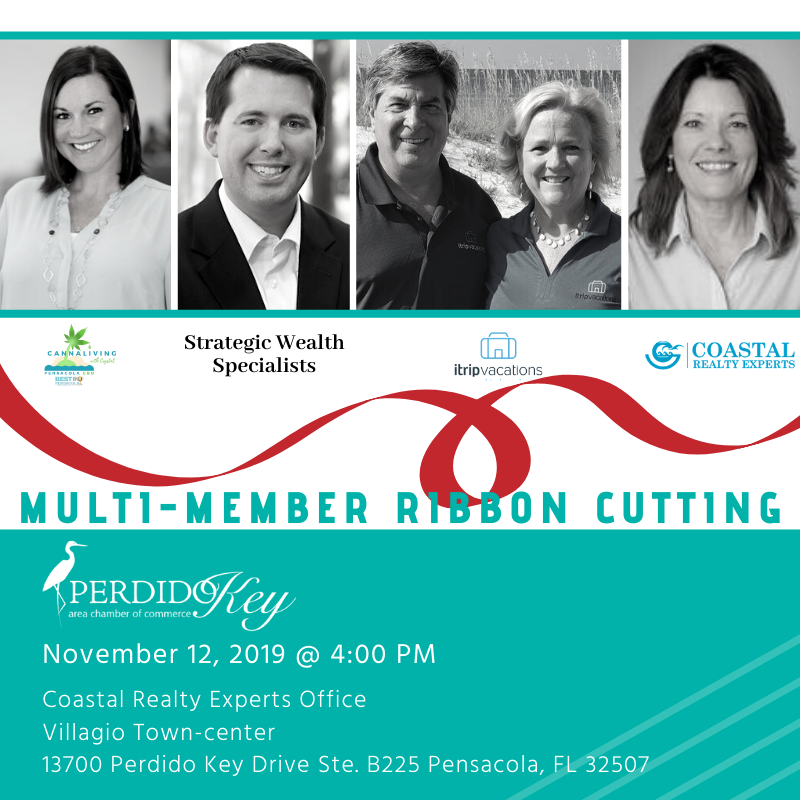 ChamberPerdido's tweet photo. The Multi-Member Ribbon Cutting is TODAY! Join us at 4:00 PM to welcome FOUR members to the Perdido Chamber! The Ribbon Cutting will be located at the Coastal Realty Experts Office located at the Villagio Towncenter! 

https://t.co/ykKPYJdHby https://t.co/KrXhsBd95t