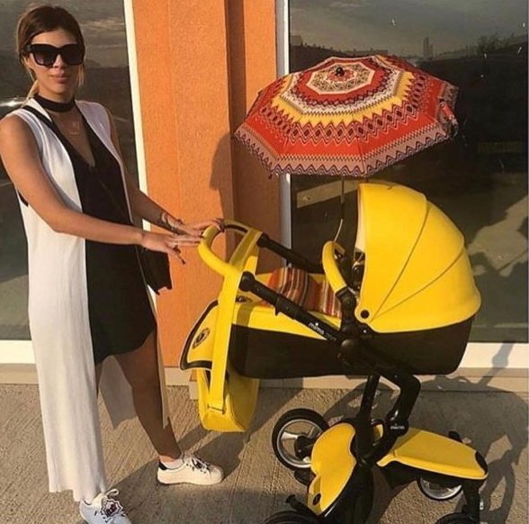 mima stroller yellow