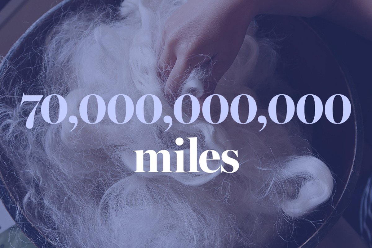 Did you know that every year, about 70 billion miles of #silk filament is produced worldwide? That's enough filament to reach to the sun and back over 300 times! Talk about a hot product! ☀️ #fabrics #drycleaning
