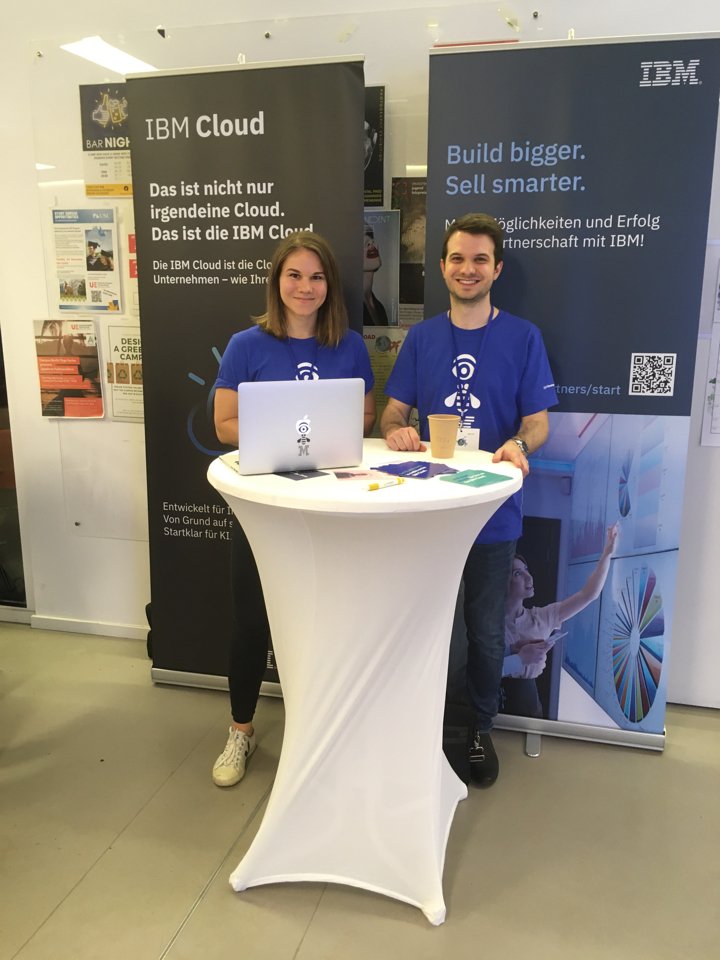 F_Augenstein's tweet photo. Some impressions from #startcall 2019 in Berlin. Thanks for attending our workshop to build your own #AI app using #IBMWatson Assistant or Visual Recognition! @__janina @cogni4aover @metz_anie @Jessieevaline https://t.co/LNS8l0zC3b