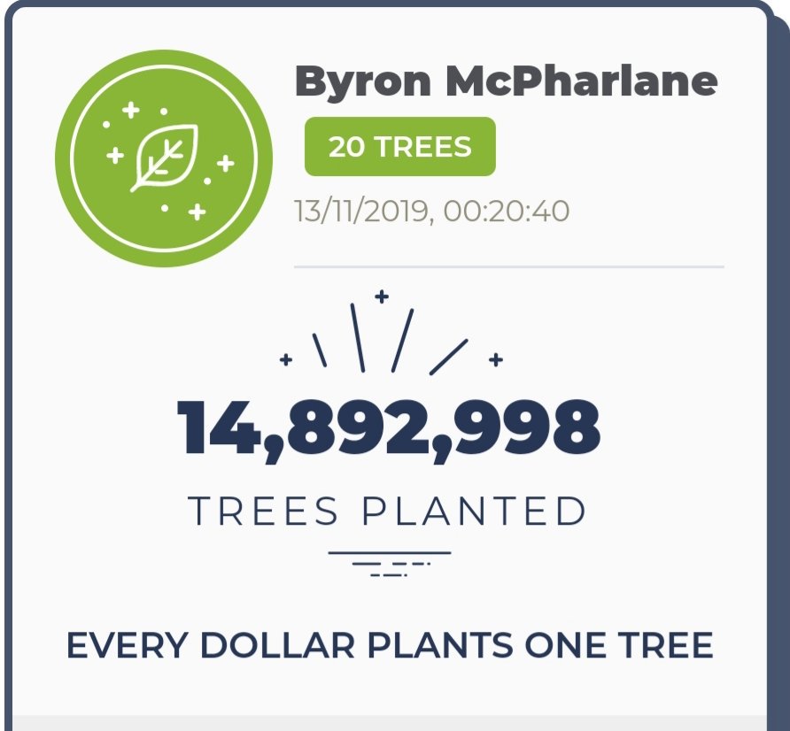 Hmburger's tweet photo. I donated to @teamtreesofficl to help out the place I live the beautiful country Australia which is currently suffering from bush fires so big its getting people from different states and even our neighbours the kiwis volunteer to help put them out https://t.co/J5l1ZyF1dh