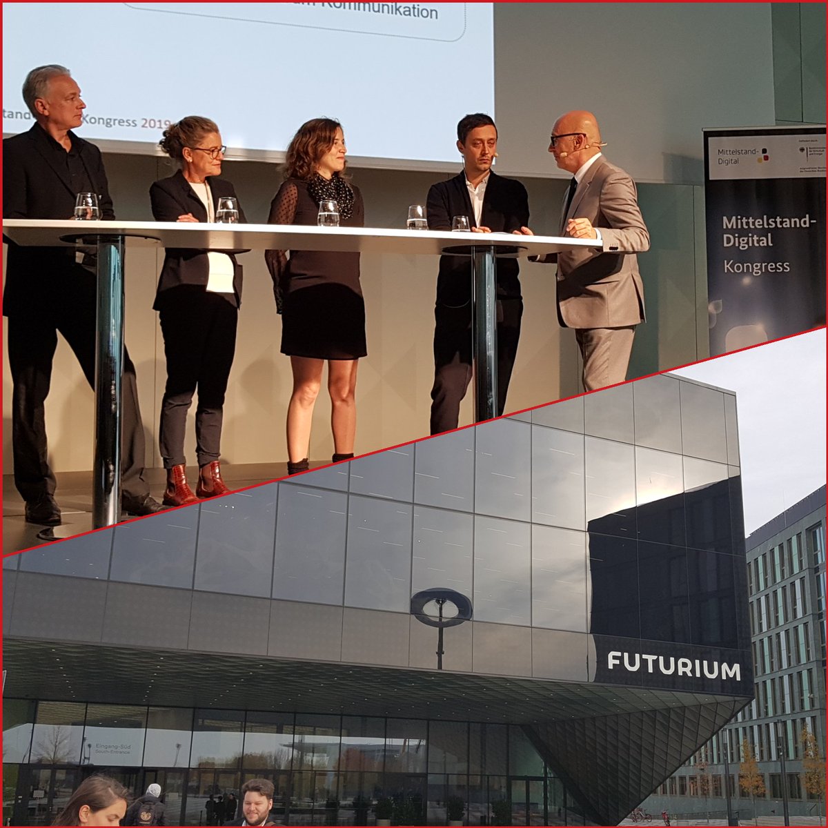 ckbosse's tweet photo. Der #Mittelstand digitalisiert, aber es gibt noch viel Potenzial für die Zukunft, so die Aussagen beim #MittelstandDigital Kongress im @FuturiumD in #Berlin. Ganz wichtig ist der Mensch im Mittelpunkt der digitalen Transformation #ChangeWarGestern @MittelstandDigi @Institut_ITA https://t.co/VBh6ust30K