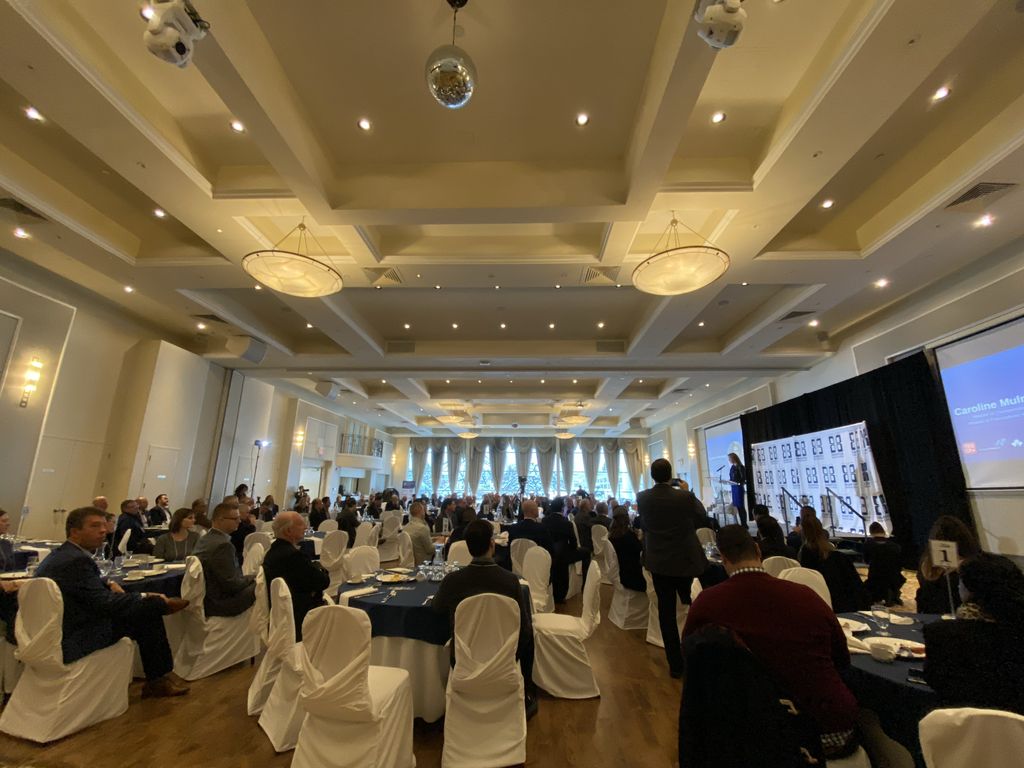 BramptonBOT's tweet photo. We're celebrating @C_Mulroney’s announcement of a Business Advisory Council at @BramptonBOT! #TWADGO #BramptonBot https://t.co/ui391QN6TX