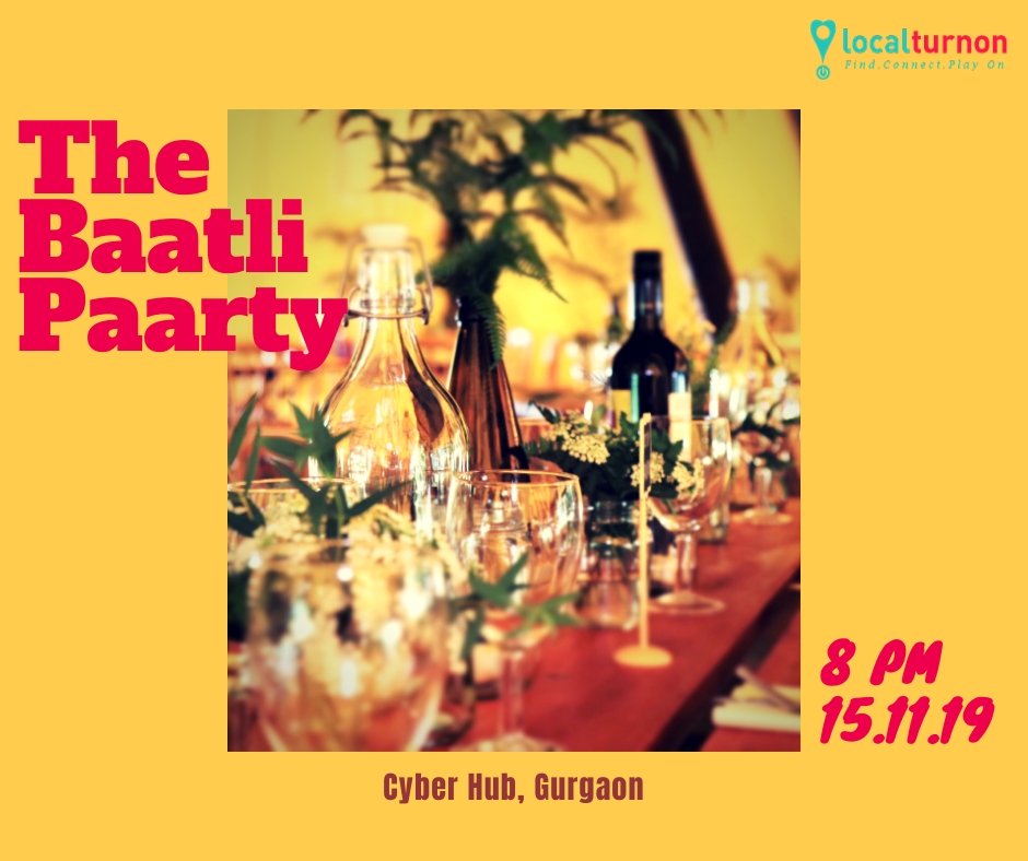 localturnon's tweet photo. Time for #BAATLIS n #PAARTY says #Localturnon as it hosts #corporatedinner @ #cyberhub 15Nov 8PM

Organise #parties #events @ Localturnon@gmail.com
Get best F&amp;B #Entertainment deals @ 100+ Venue in #Delhi #NCR

#localturnon #eventorganisers #partyorganiser #fests #corporateevents https://t.co/6fWPVOb2Hd