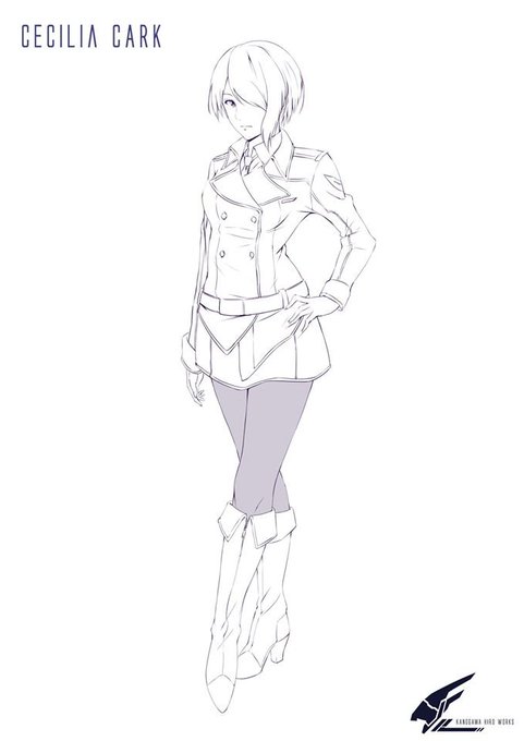 塞西麗亞,主角團内的單眼狙擊手
草稿丟那邊不知多久了,不知道畫什麽就補一下坑吧 
