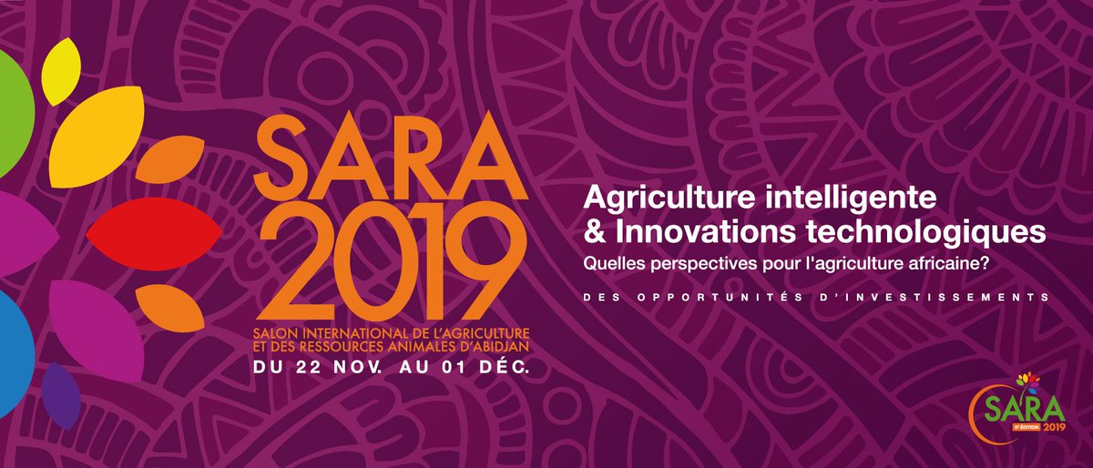Retrouvez-nous au salon #SARA2019 #Abidjan #Cotedivoire sur le stand B04 Pavillon A au sein de l'espace France du 26 au 29 novembre 2019.