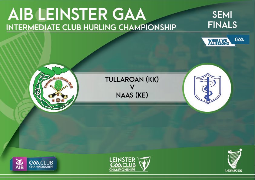 Naas are back in Leinster Club Championship action this Saturday 16th November. 

They take on Tullaroan of Kilkenny at 1.30pm in John Lockes Callan, Kilkenny. 

Best of luck to the team &amp; management #KildareGAA #KildareHurling #LeinsterClub