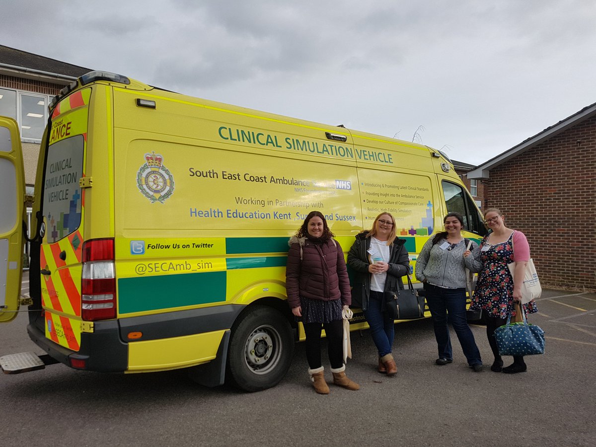 SotonMax's tweet photo. Great study day @westernsussex loads of great info and interesting talks on major incidents. Particularly loved the #simbulance #StudentNurse #2019ipsc @ali_stonehamStN https://t.co/628Ne7jeRL
