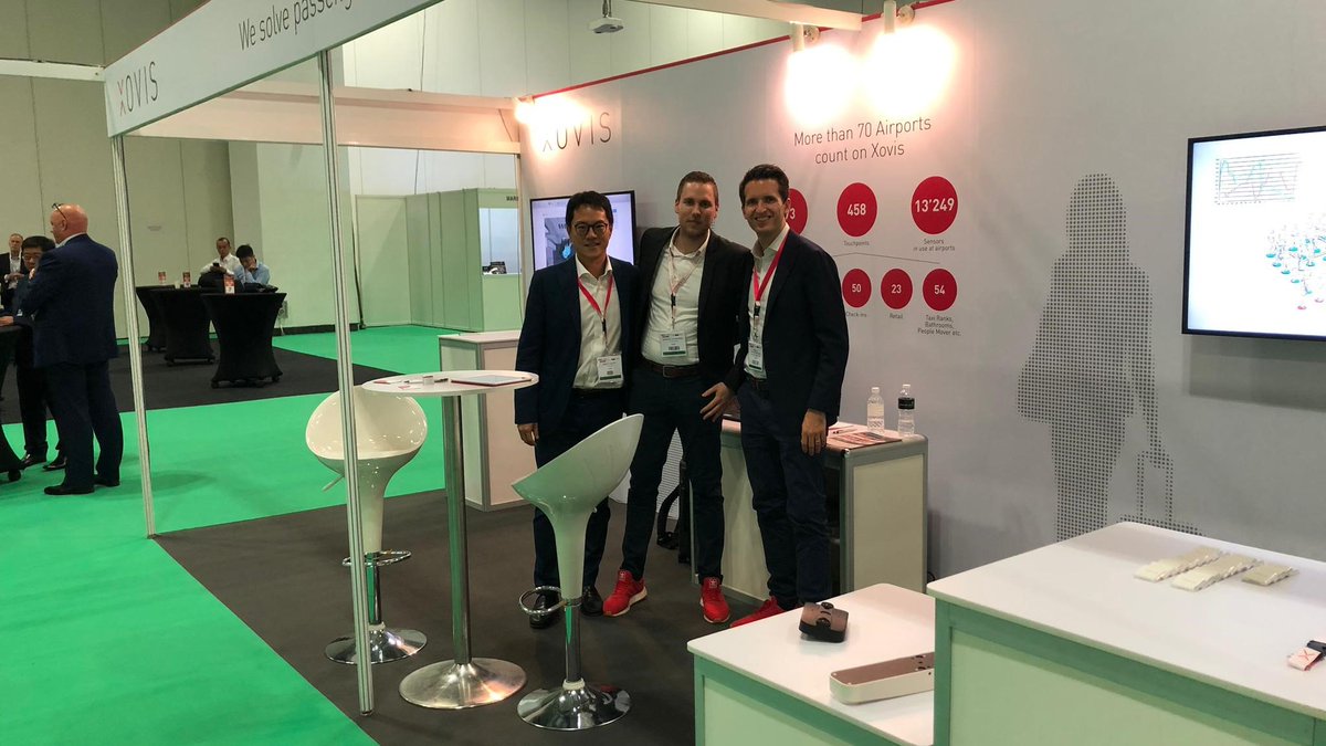 xovis_ag's tweet photo. That was day 1 @FutureTravelX Asia. Thank you for all the visits! Our team of #passengerflow experts is happy and ready for day 2 tomorrow. Take the chance and meet @xovis_ag Xovis at #boothA2 in Singapore. It's worth it, we promise. #WeSolvePassengerFlow #XovisPTS #airports https://t.co/E1kFt2n05V
